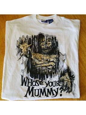 HALLOWEEN Costume Idea Tee Shirt Mummy Design T Shirt Unisex Novelty T Shirt
